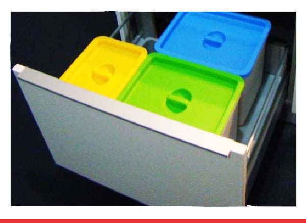Sistema de cubos para cajones ecológicos